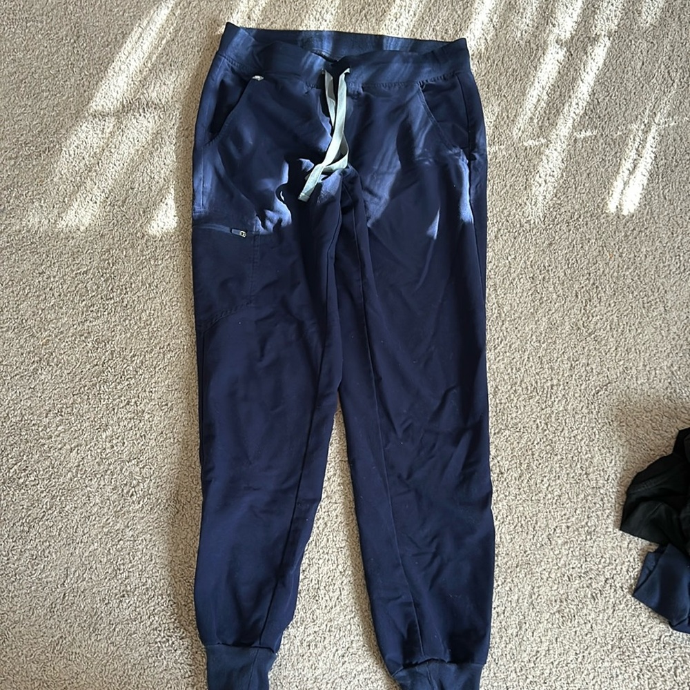 Figs Navy Blue Jogger Scrub Pants